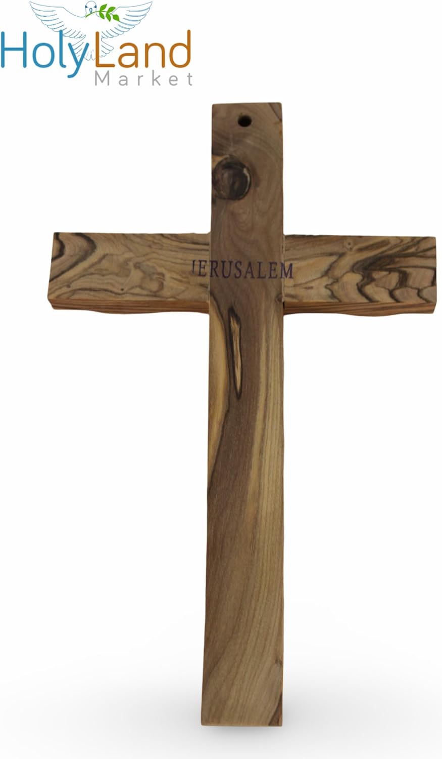 Holy Land Market Olive Wood Cross 10 Inches