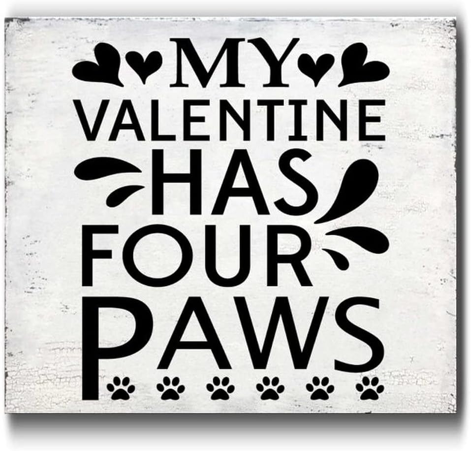 Wodevor 12x12in Wooden Plaque for Valentines Day