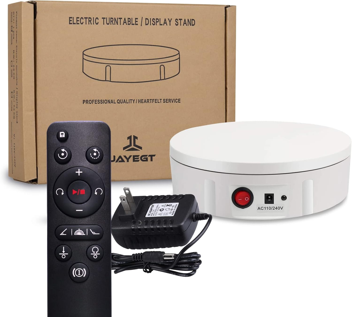 JAYEGT 360 Degree Electric Rotating Display Stand