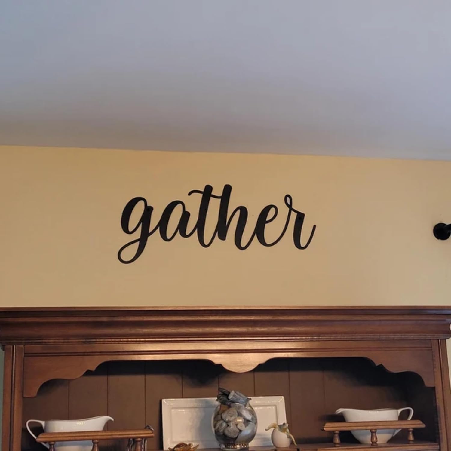 Bisamu Metal Gather Sign Art 355X16 Wall Decor
