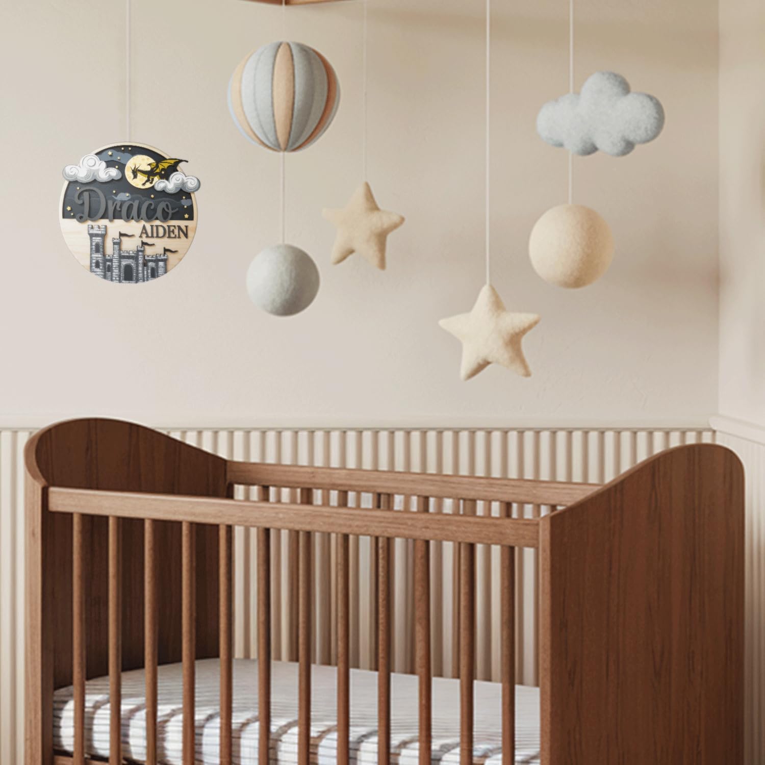 Personalized Baby Name 3D Wooden Sign