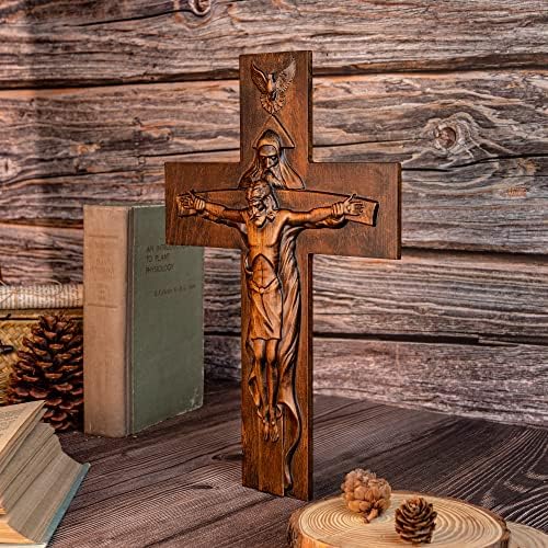 BGCOPPER Holy Trinity Wall Cross 12 Inch