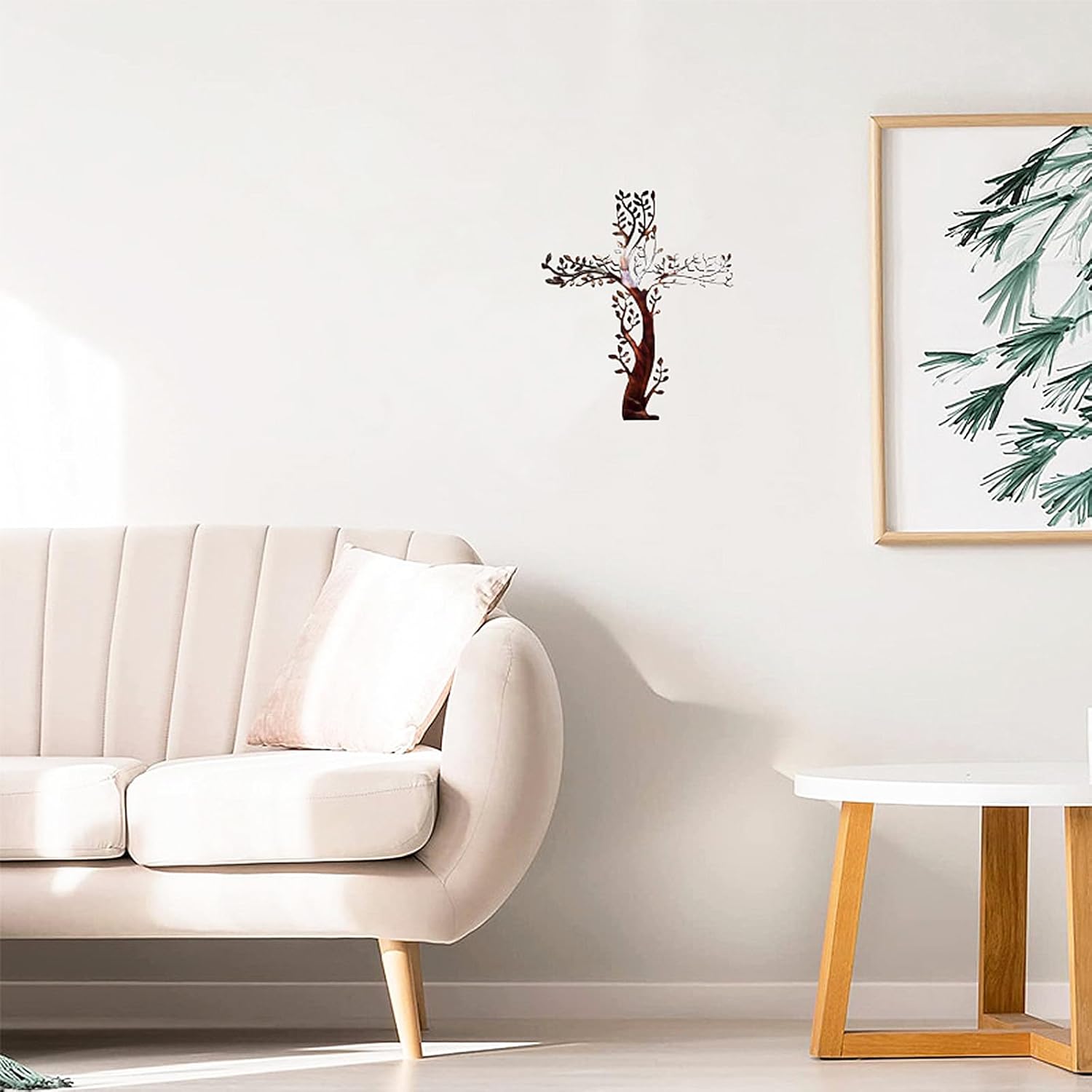 AMNGYOOK Metal Cross Wall Art 118x87 in