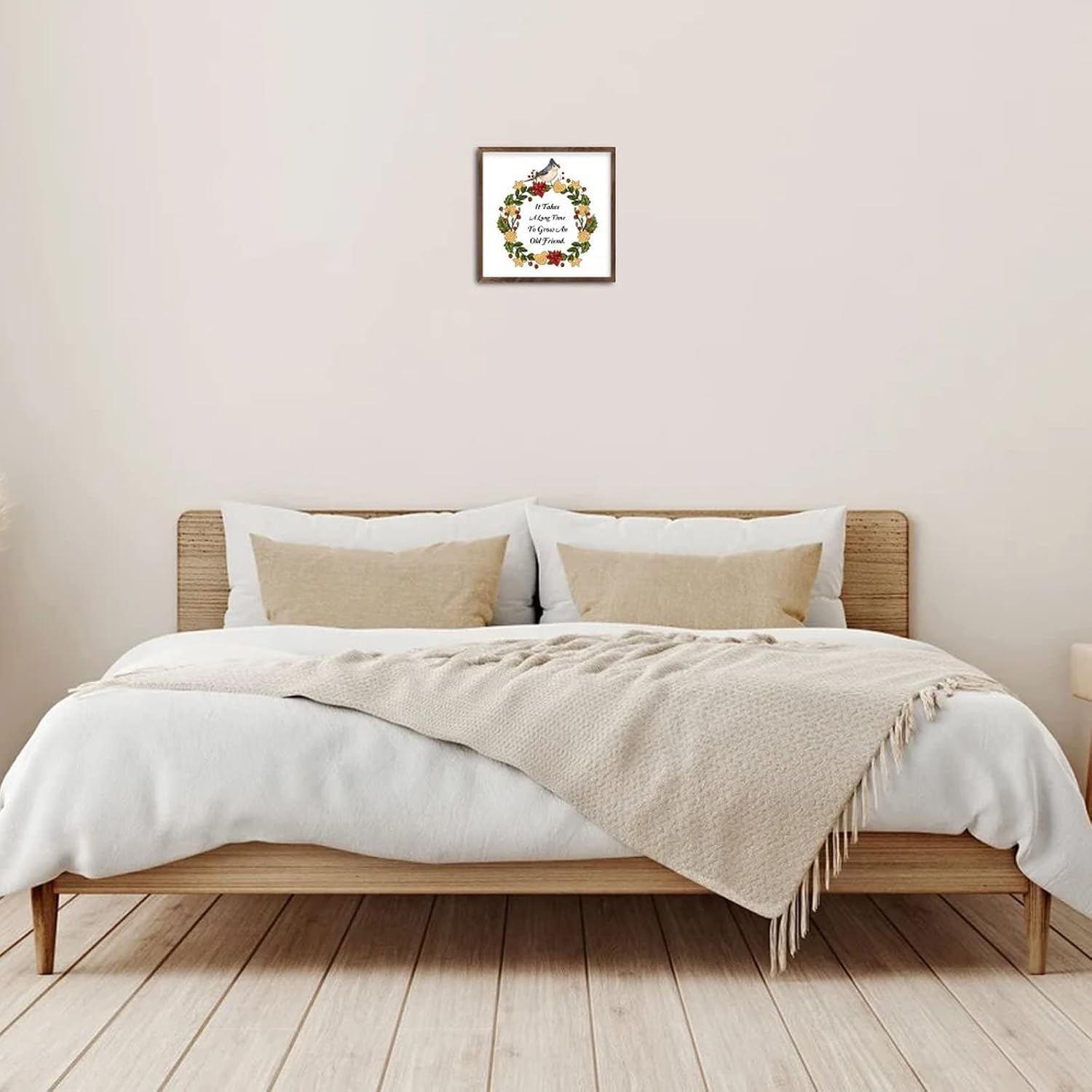 Wadcall Wooden Quote Wall Art Sign 7x7 Inch
