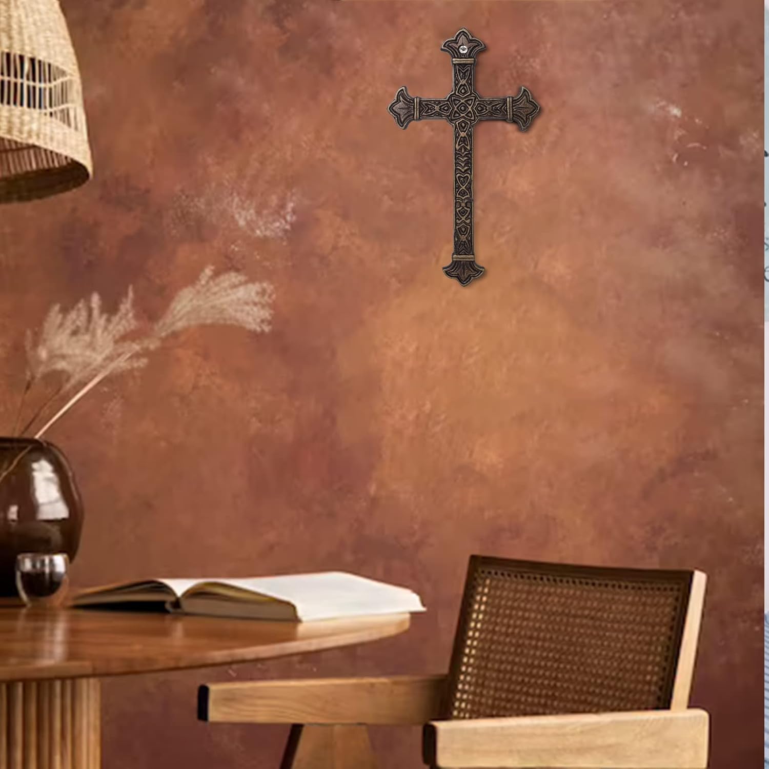DreamsEden Metal Cross Wall Art Antique Design