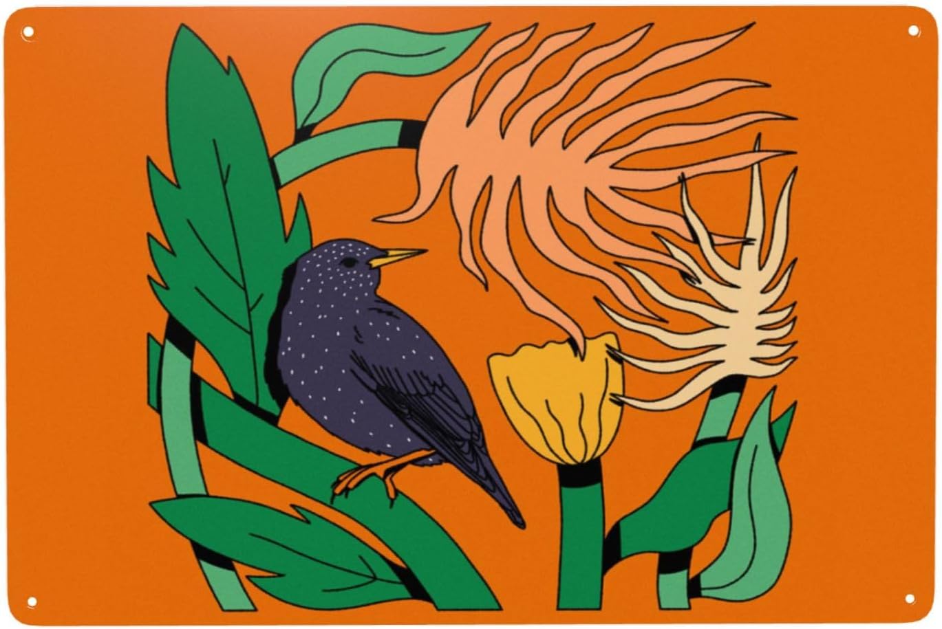 Starling Metal Tin Signs Wall Decor 55x8 Inch