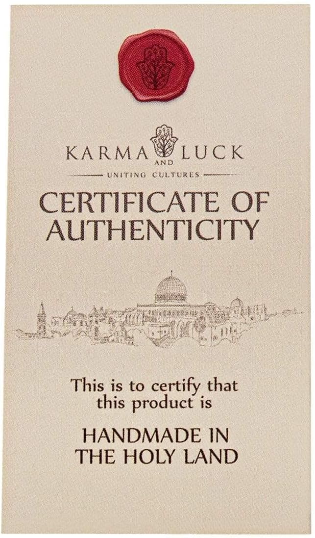 KARMA AND LUCK Multistone Wall Cross Protection Plaque