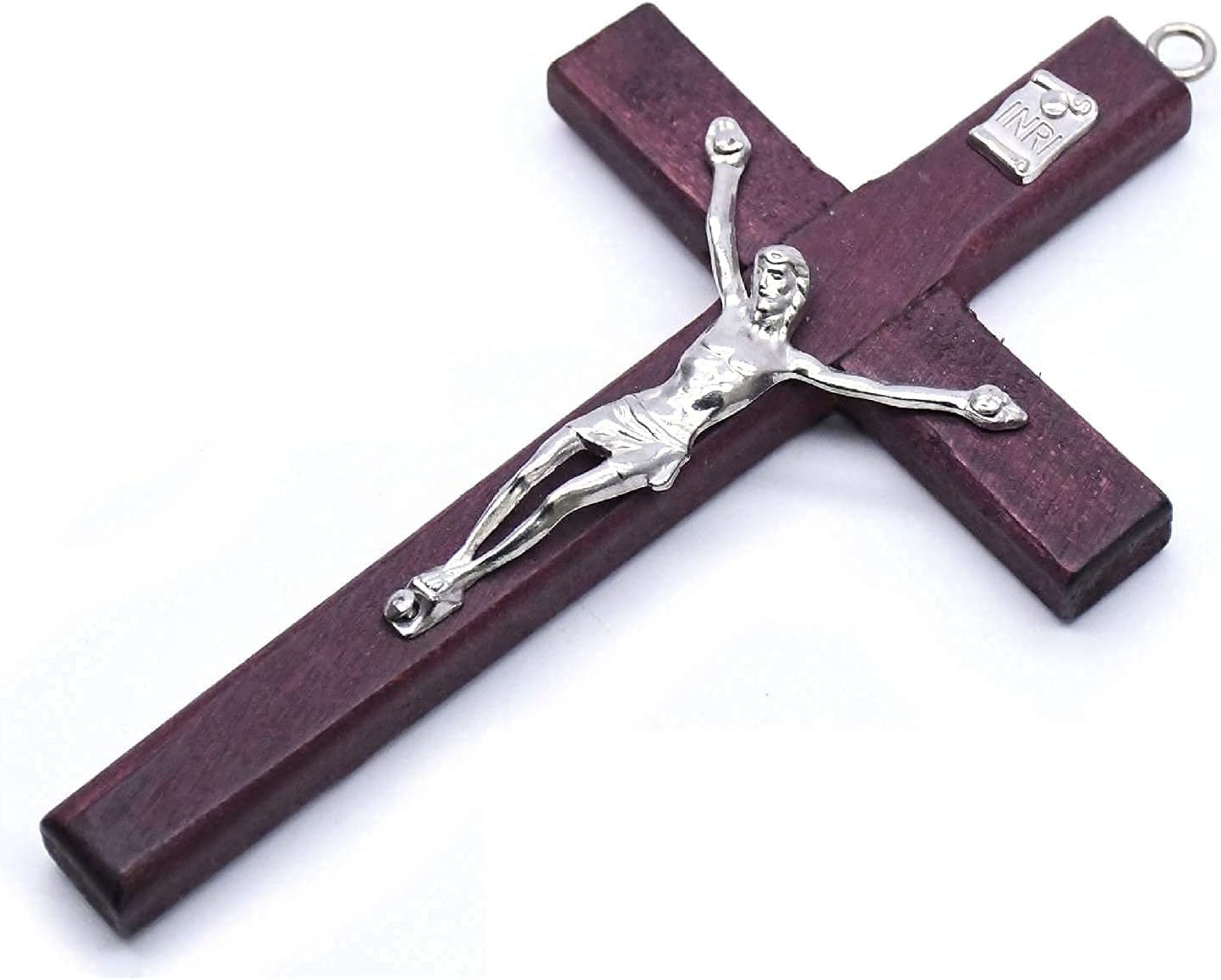 CHENGXIN Catholic Wall Cross 3 Pack Small Wooden Cross with Jesus