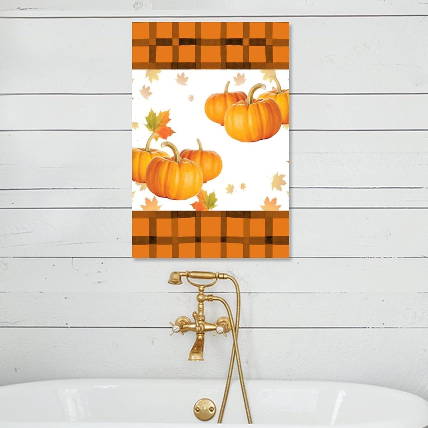 Wooden Sign Fall Thanksgiving Autumn Pumpkin Maple Leaf Decor