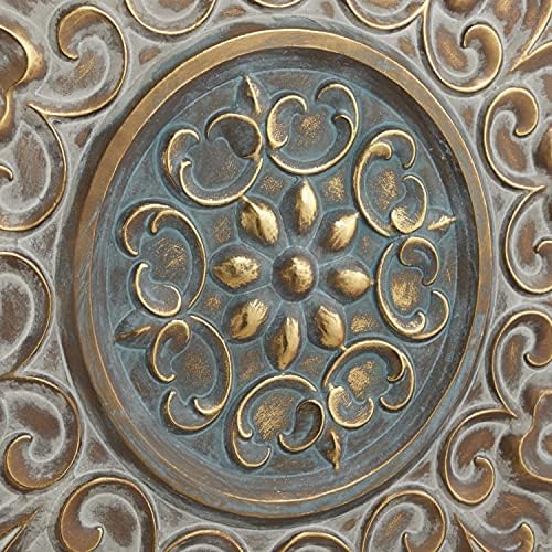 Deco 79 Gold Metal Wall Sculpture 32x2x32 Inch