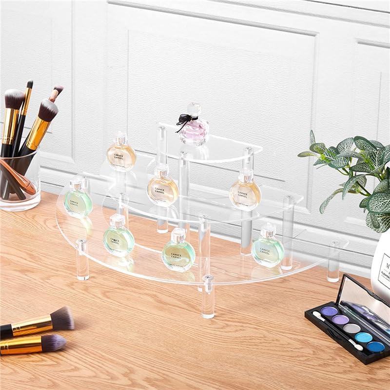 Gonice 2 Pack 3 Tier Clear Acrylic Display Riser