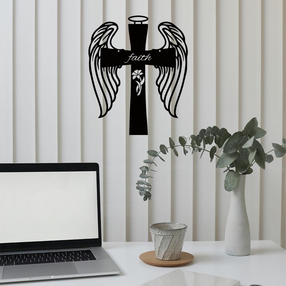 Stephy Co 14 Inch Metal Wall Cross