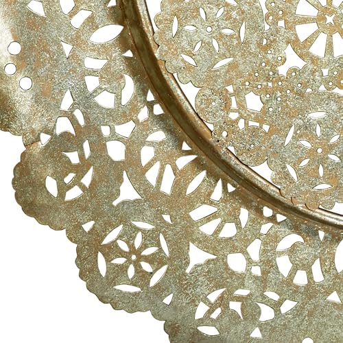 Touch of Class Dariela Round Wall Art - Gold and Silver 1