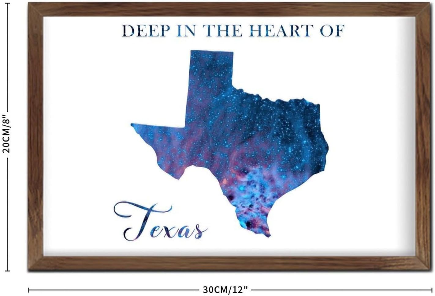 Galaxy Stars Wall Decor Sign 8x12in Rustic Wood Framed Art