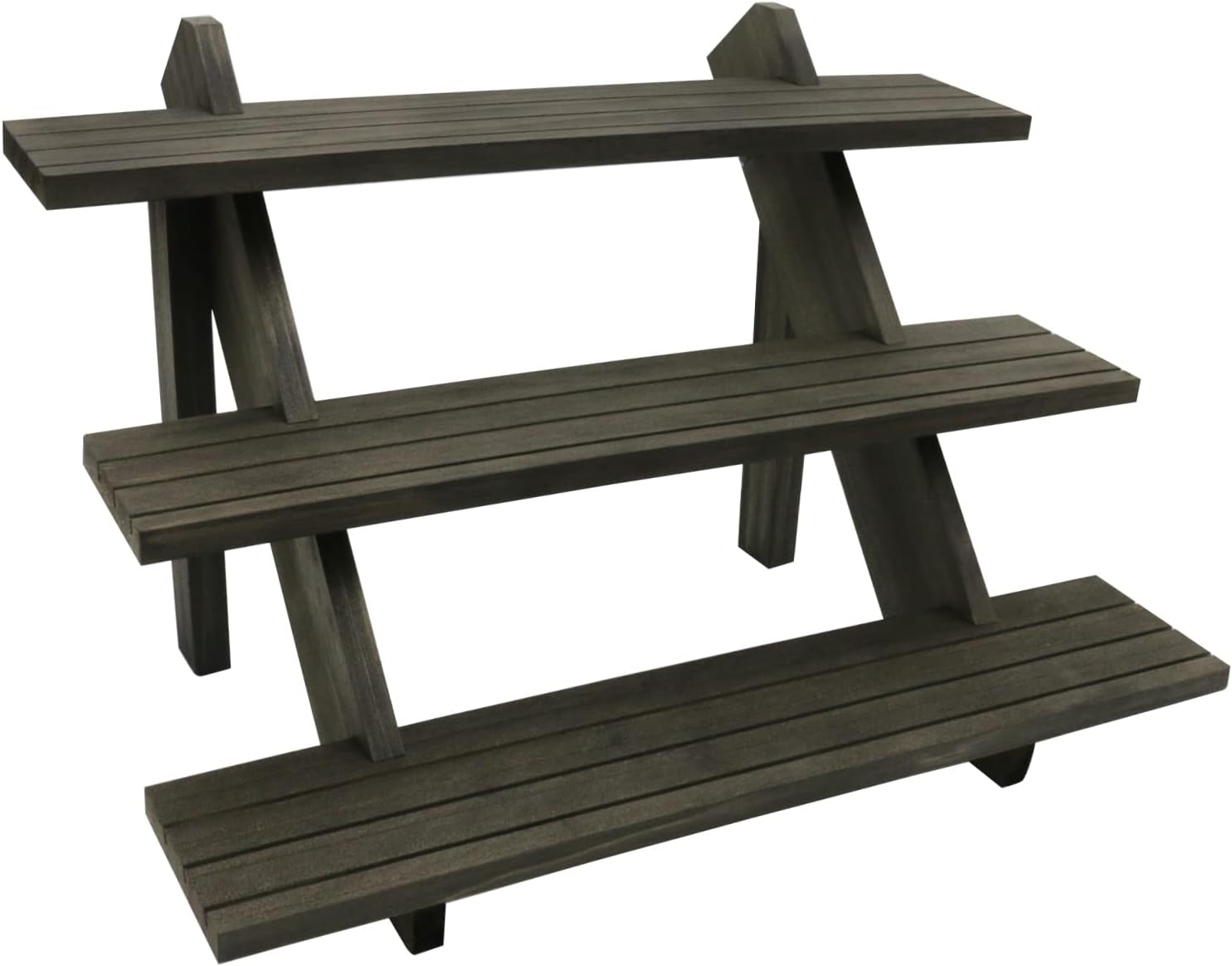 3 Tier Earring Display Stand For Selling Brown 1