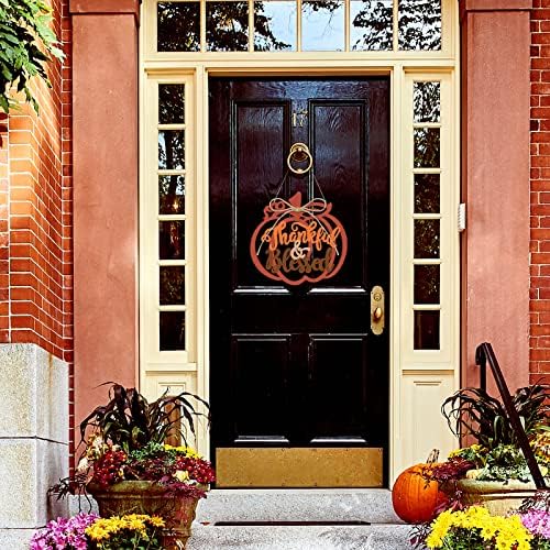 Thankful and Blessed Fall Pumpkin Wall Decor