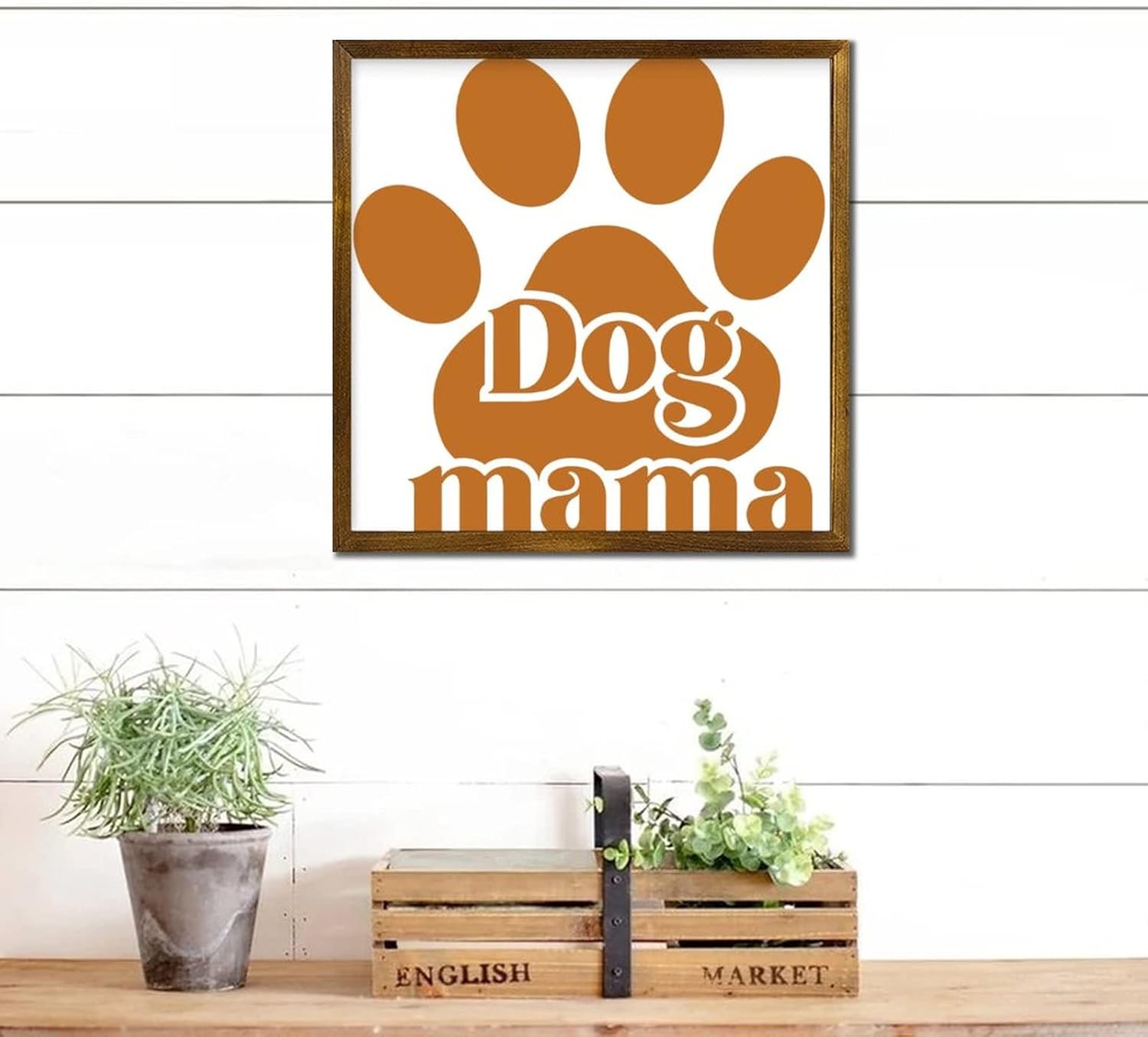 Mothers Day Wood Frame Sign 7x7 Inch