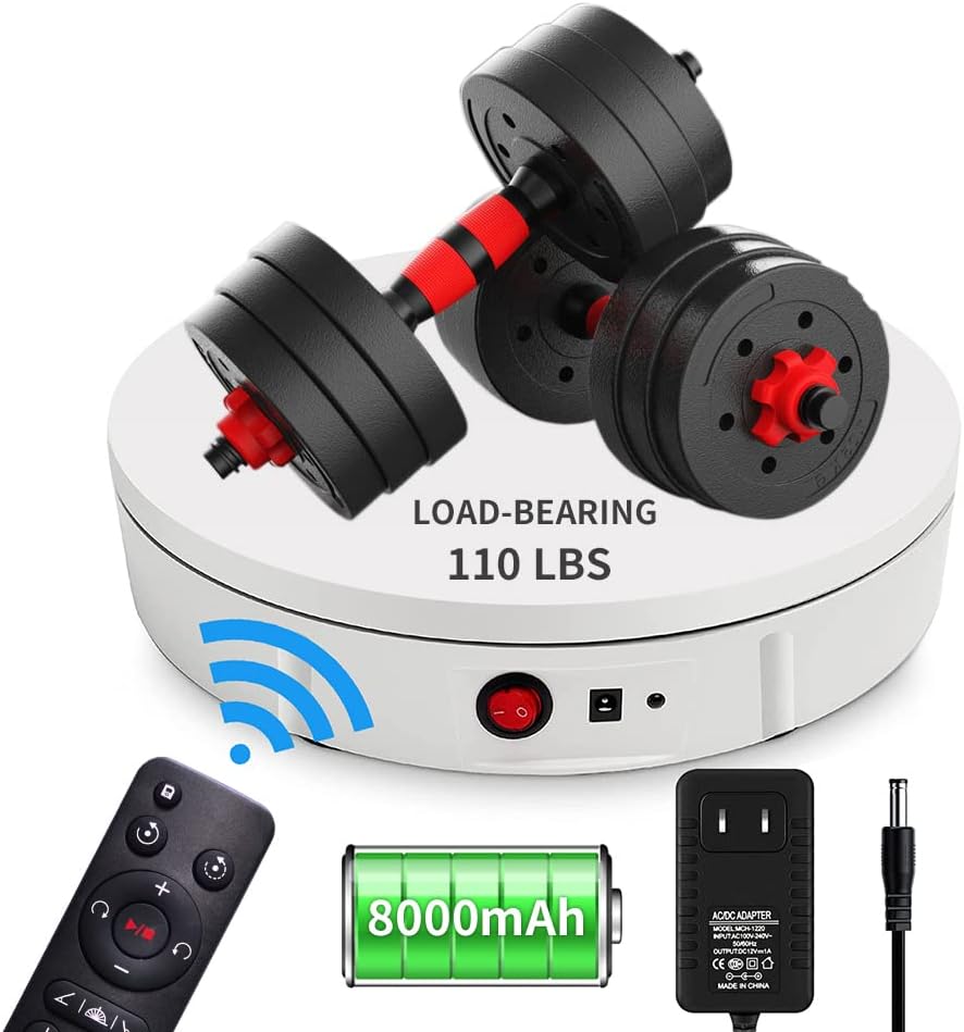 JAYEGT 360 Degree Electric Rotating Display Stand