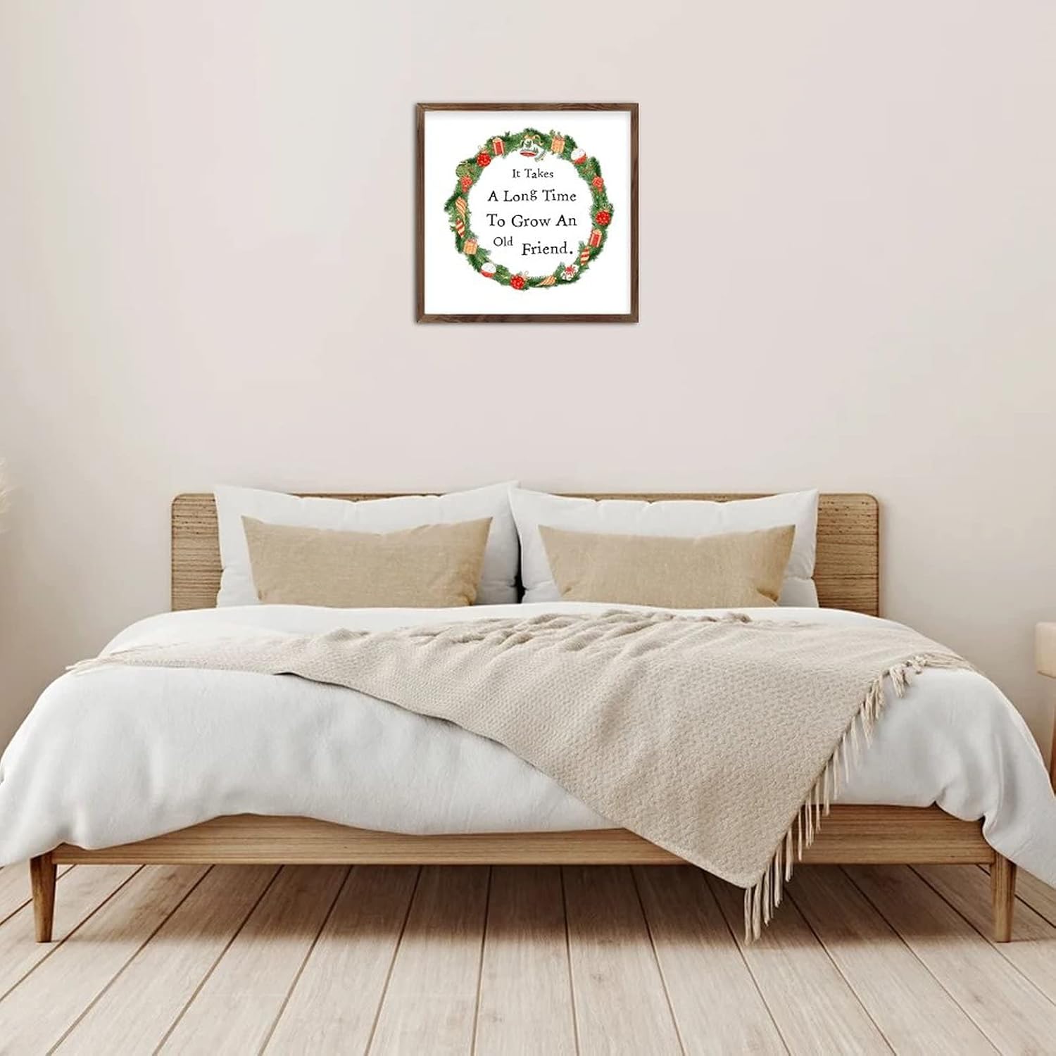 Funny Home Decor Wood Framed Wall Sign Custom Art