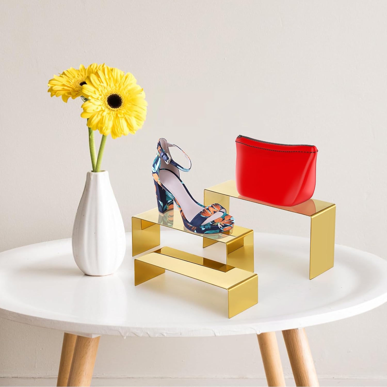 Hedume Set of 3 Shoe Handbag Display Risers 1