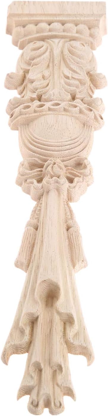 MUXSAM Wooden Carved Onlays 2-Pack for Decor