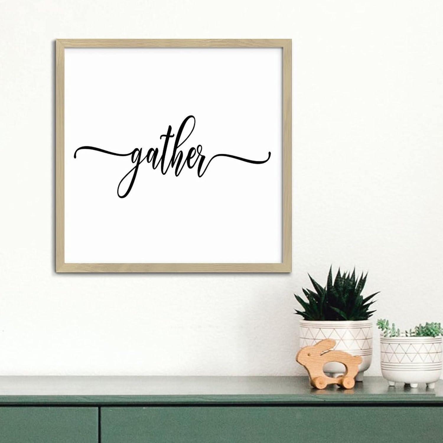 Personalized Framed Wooden Wall Art Sign 12x12in