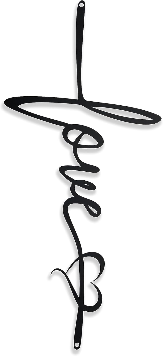 BiaGift Crosses Wall Decor Black 72 X 156 Inch