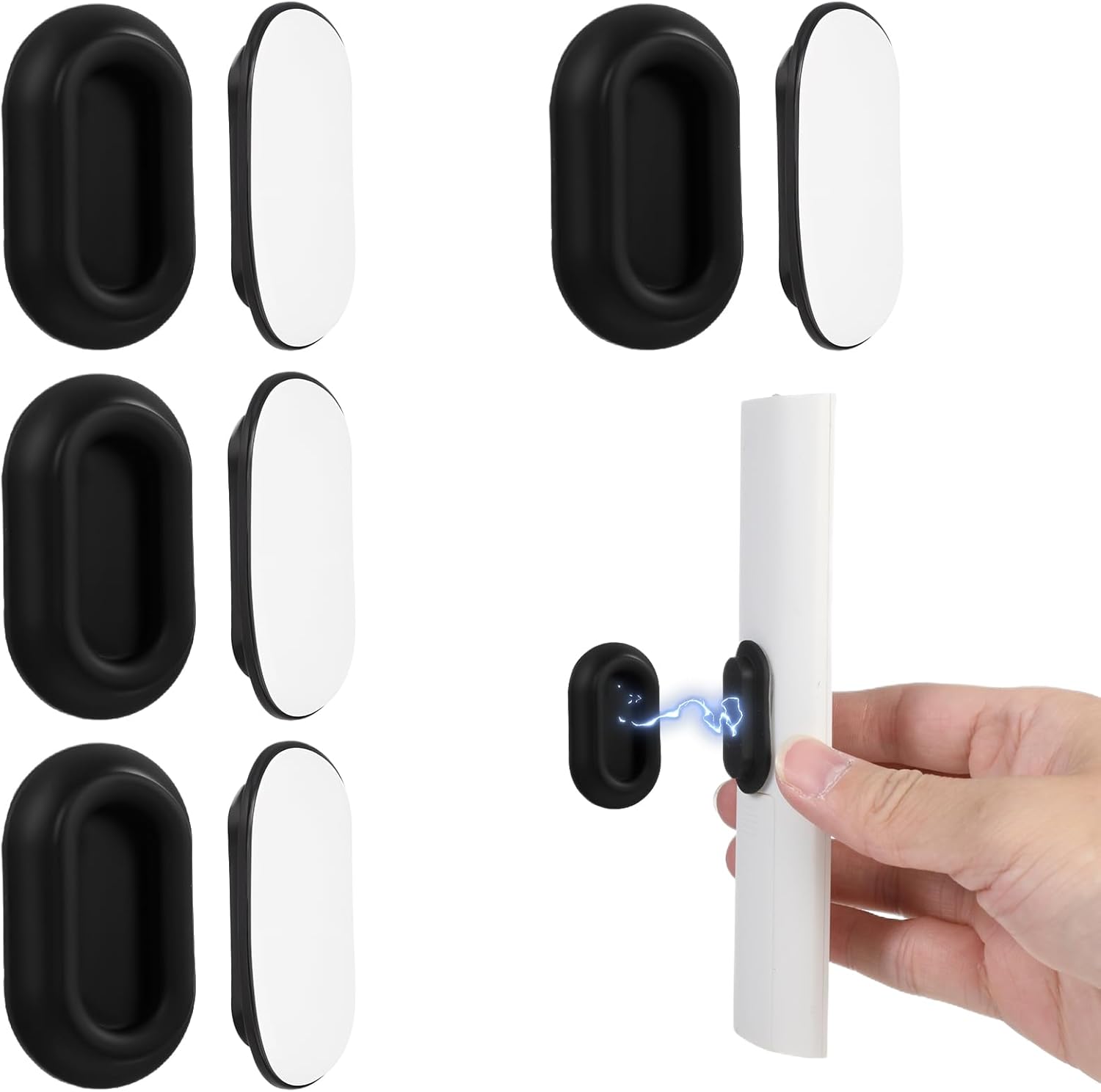 Giantree 4Pcs Magnetic Remote Holder Wall Mount Organizer