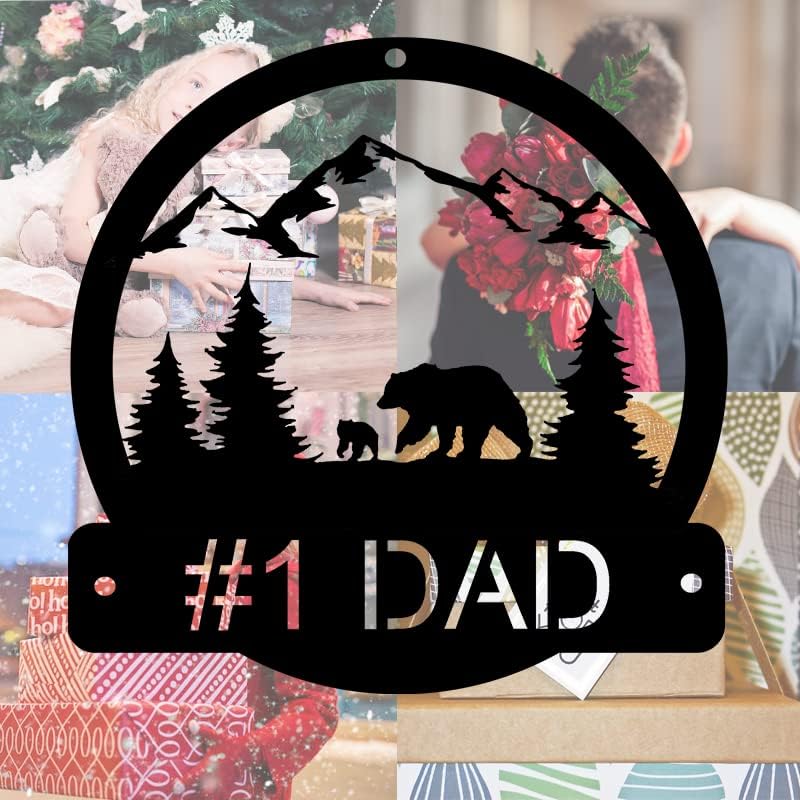 Bear Family Mountain Forest - Dad Metal Signs Wall Decor