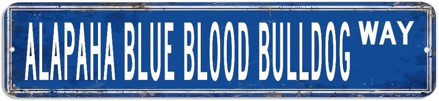 Alapaha Blue Blood Bulldog Metal Wall Sign