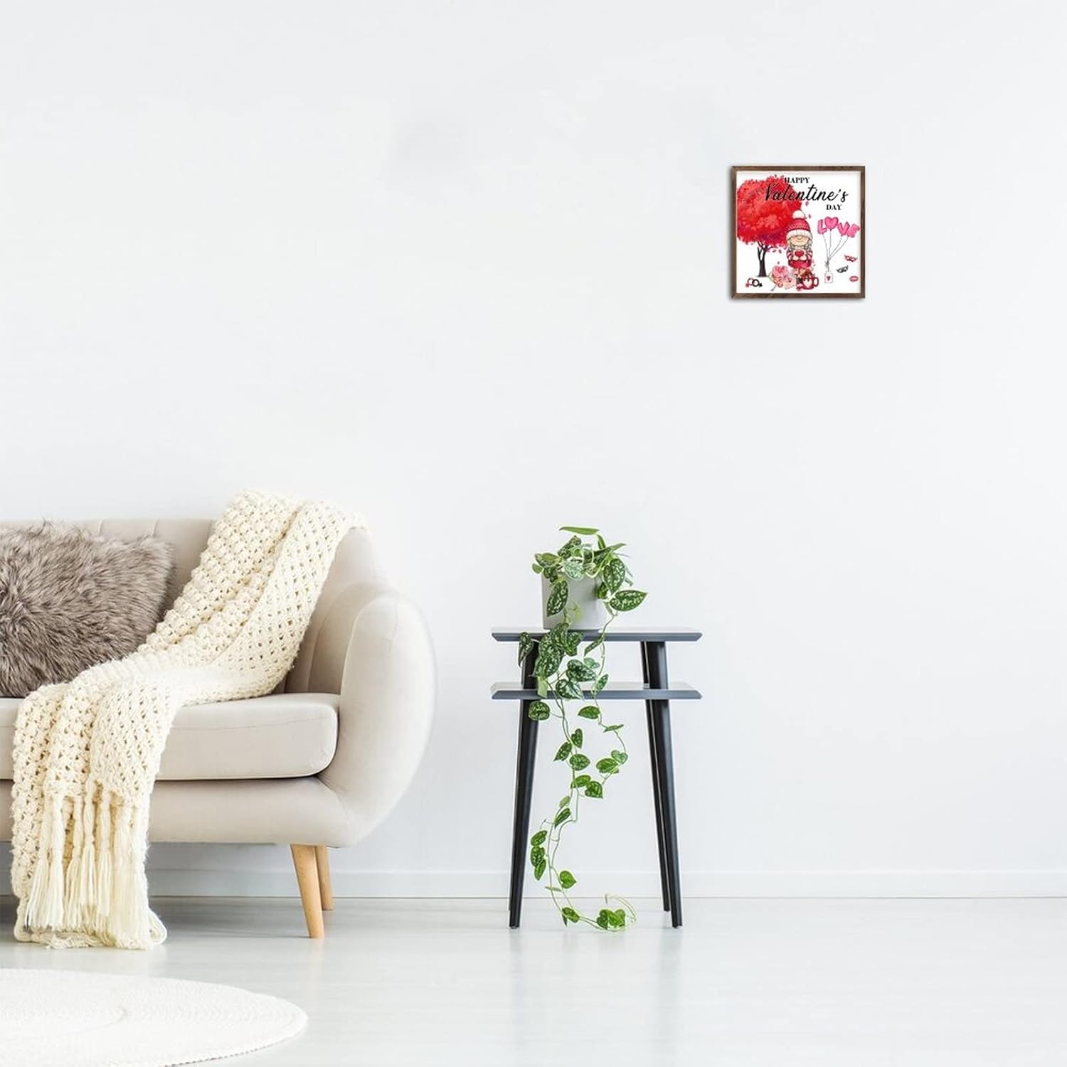 Happy Valentines Day Gnome Heart Wall Decor Sign