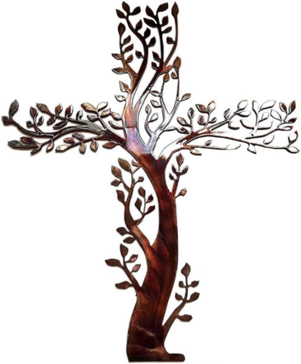 AMNGYOOK Metal Cross Wall Art 118x87 in