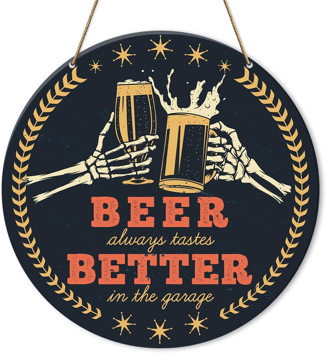 Funny Home Bar Decor Sign with Retro Style