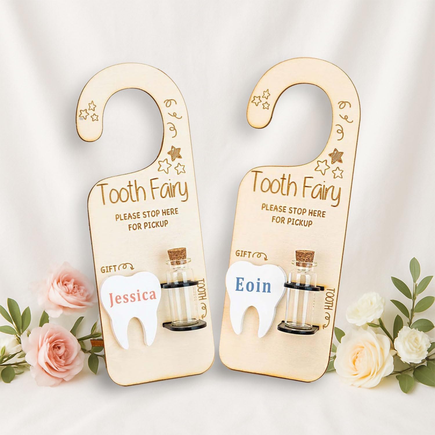 Personalized Tooth Fairy Door Hanger for Kids