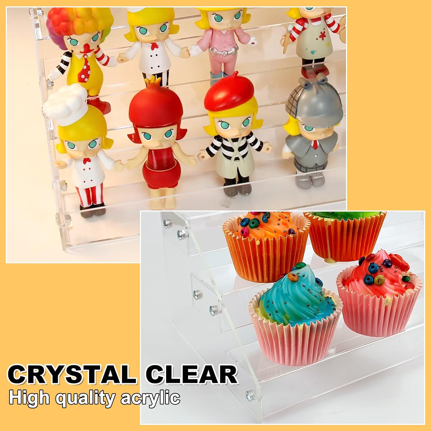 3 Tier Acrylic Riser Display Stand for Perfume and Skincare Organization