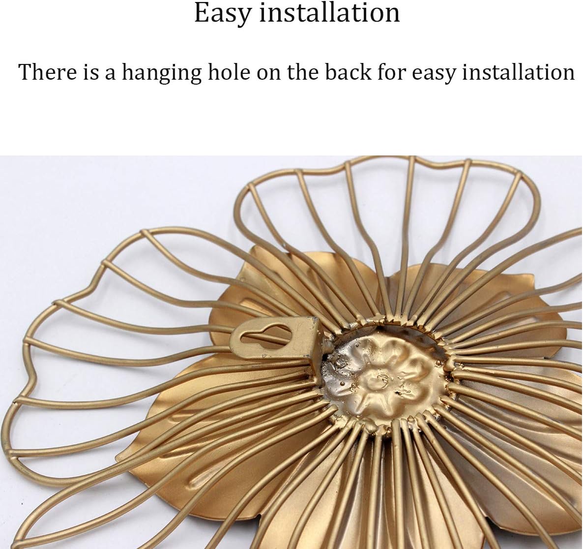 Funerom Golden Floral Wall Decor 11x15x11 Inches