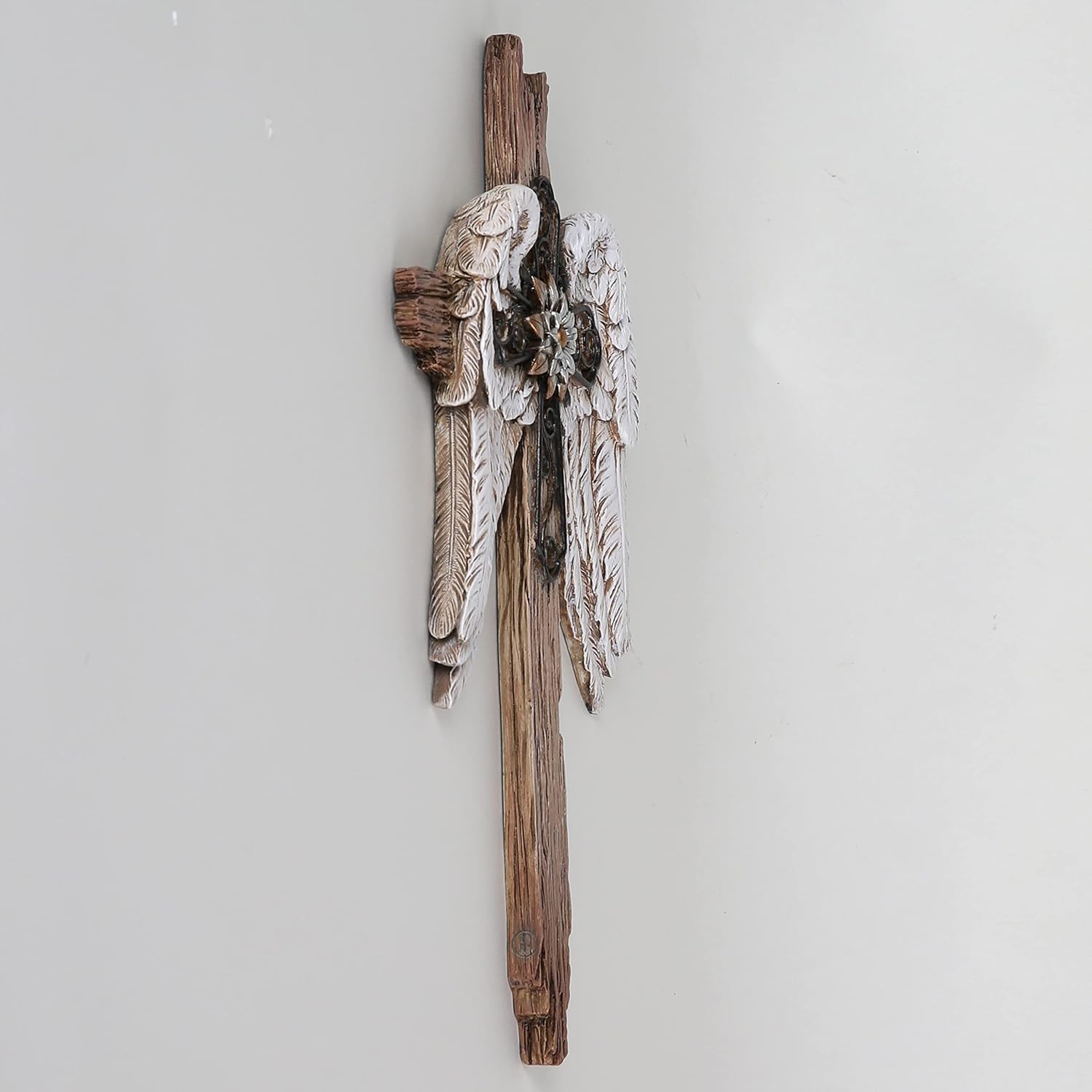 BC Home Decor Angel Wings Cross Wall Dcor