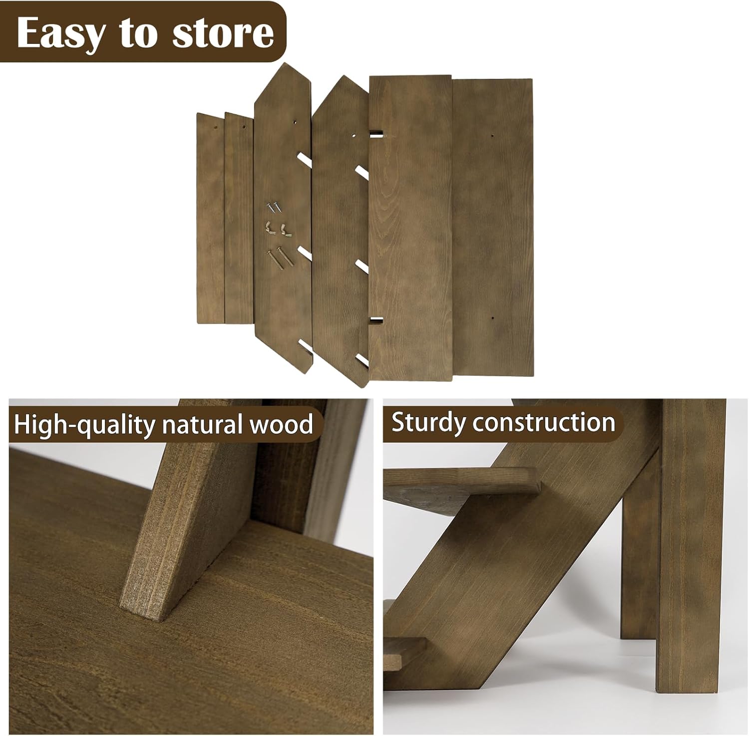 ZYP 4 Tier Wood Cupcake Display Stand