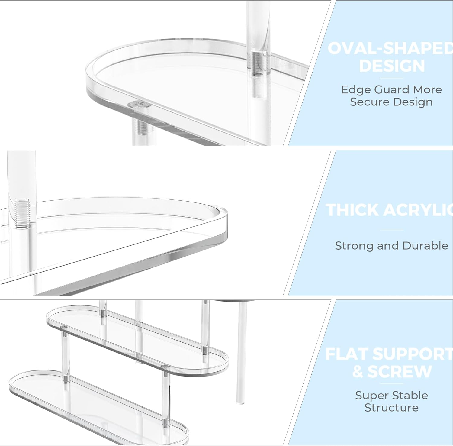 Acrylic Risers Display Stand for Home Decor