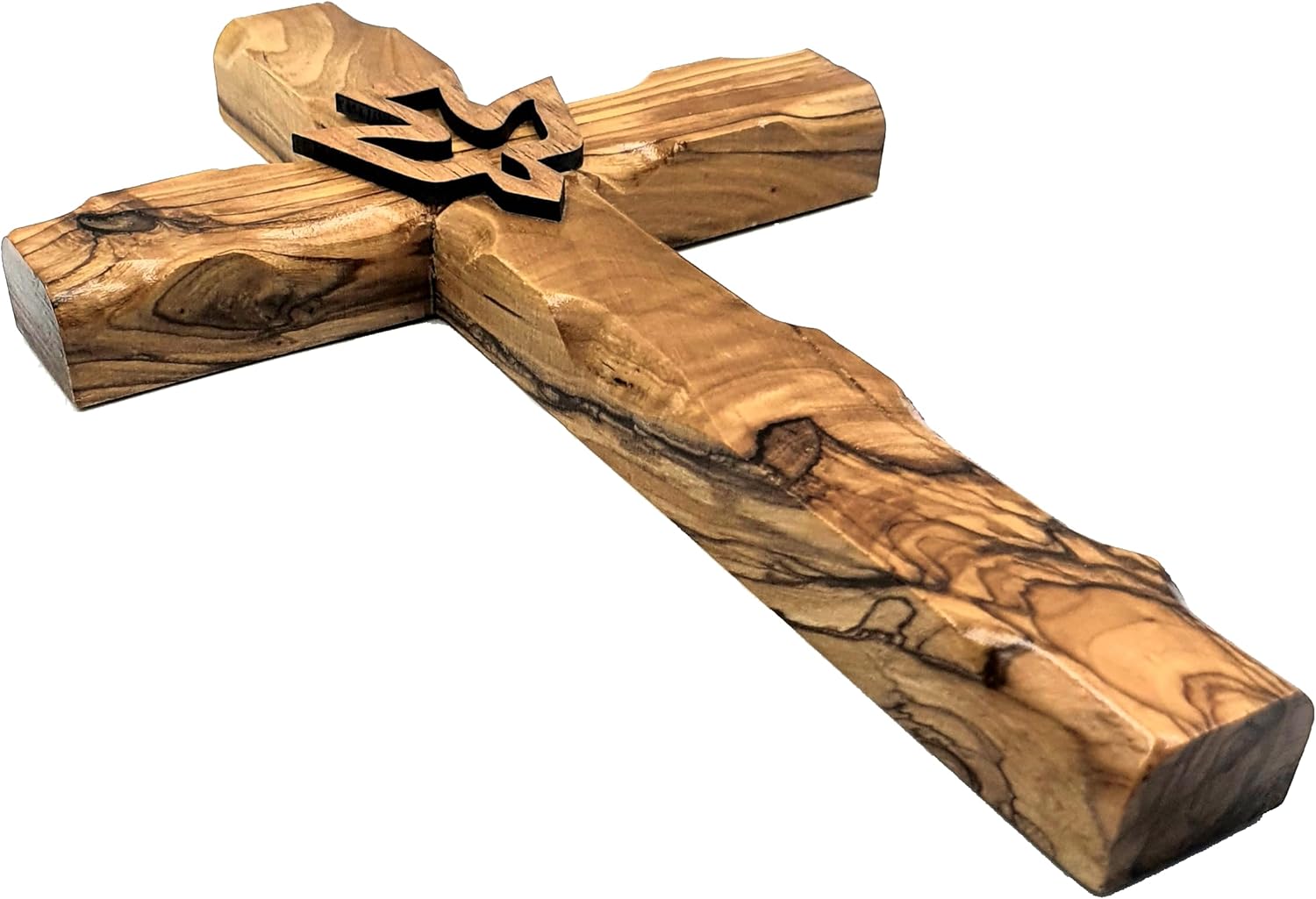 Zuluf 78 Inch Olive Wood Dove Cross Wall Decor