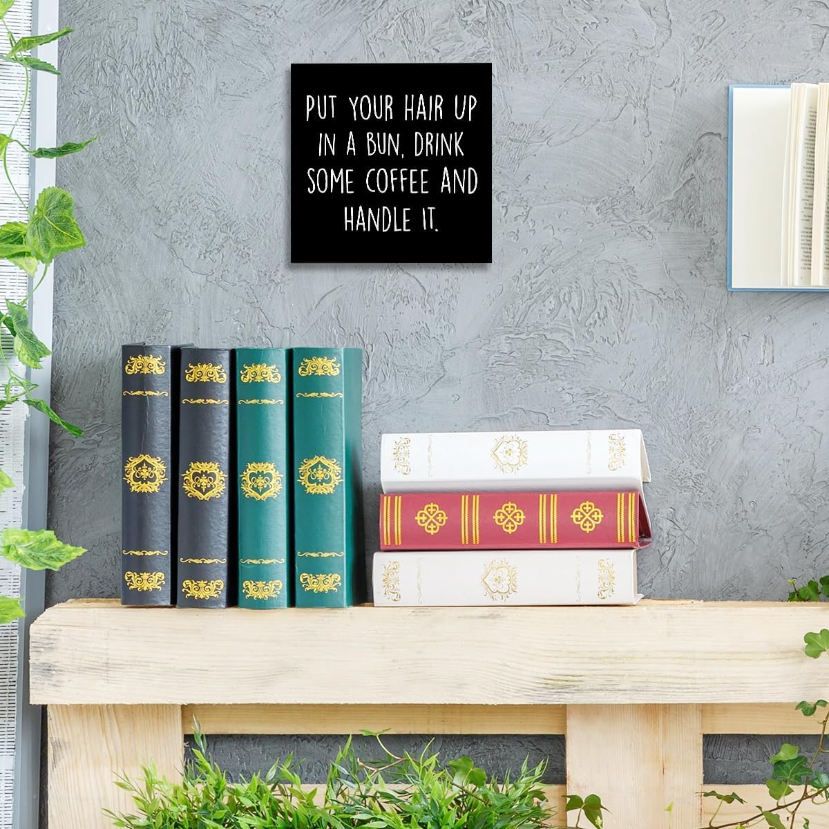 Wuzyou Inspirational Wooden Block Sign 5x5x1 Inch