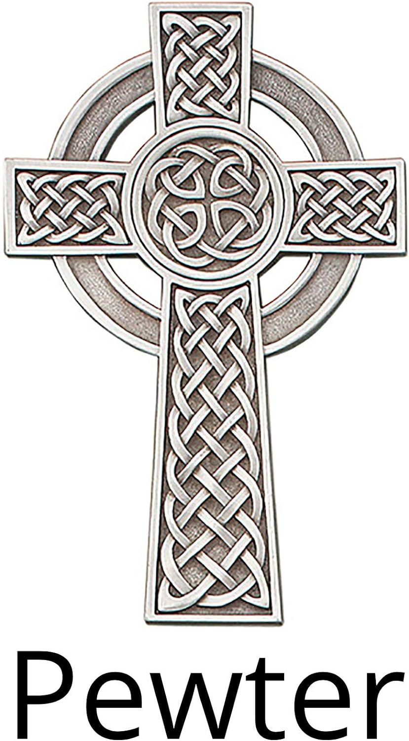 Christian Brands Pewter Knotted Celtic Wall Cross 8 Inch