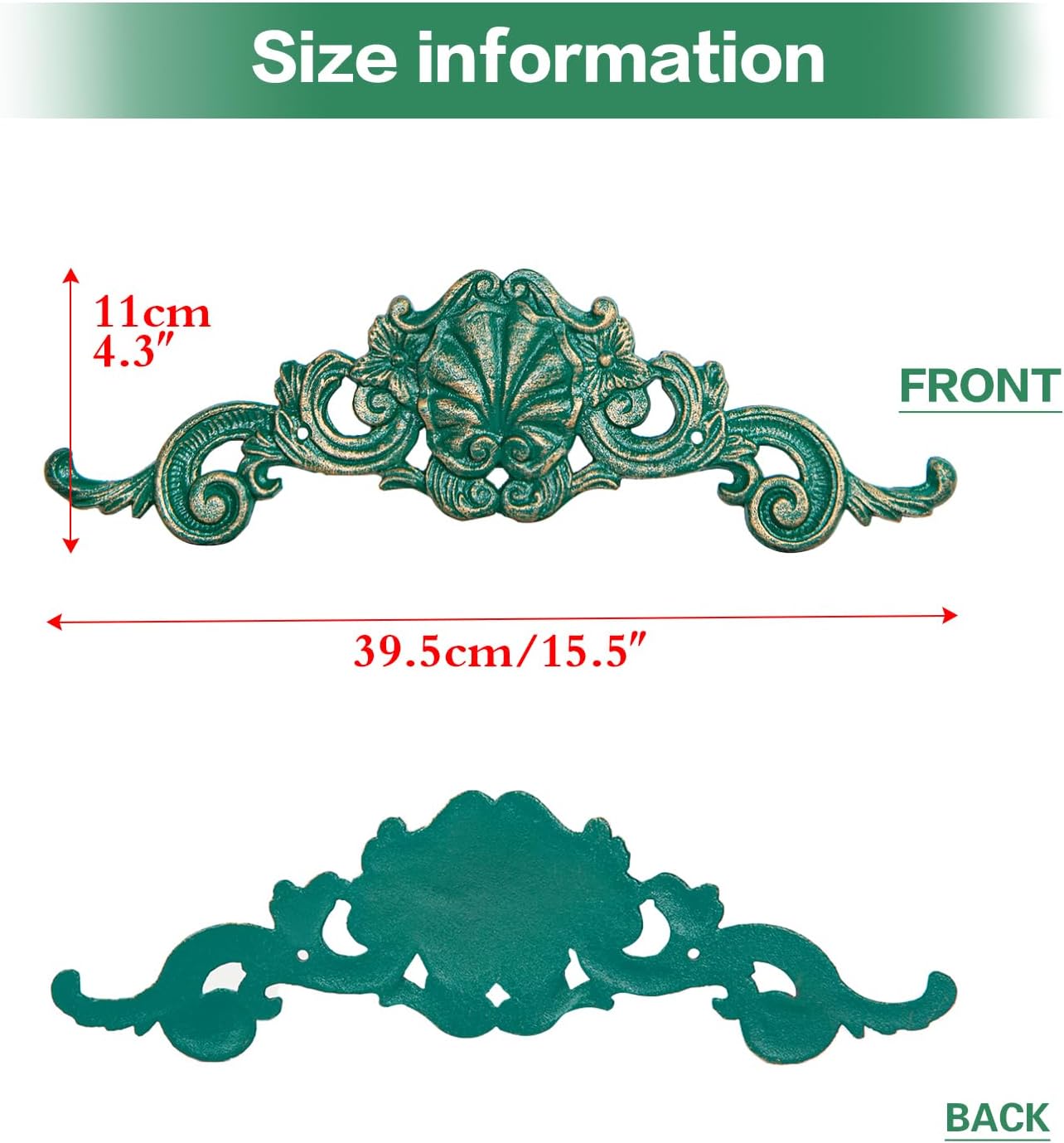 Sungmor Cast Iron Fleur De Lis Wall Decor 1