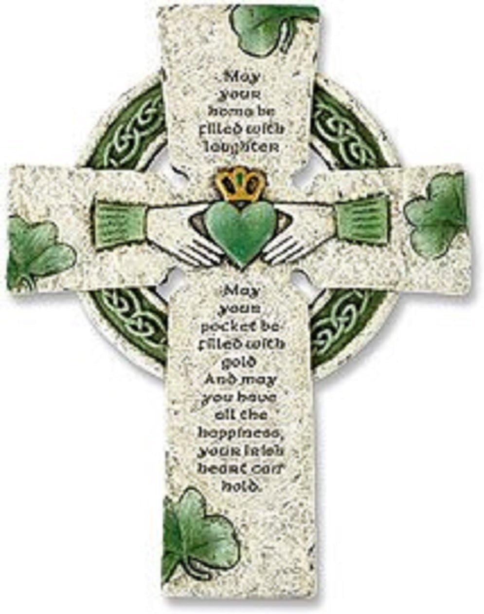 Traditional Irish Wall Cross with Blessing for Living Room 1