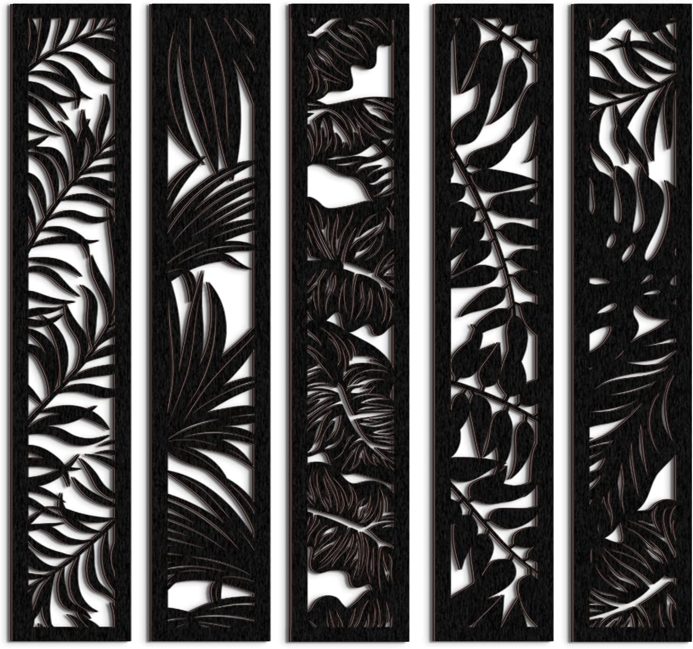 Blulu 5 Piece Wooden Wall Art Decor Set