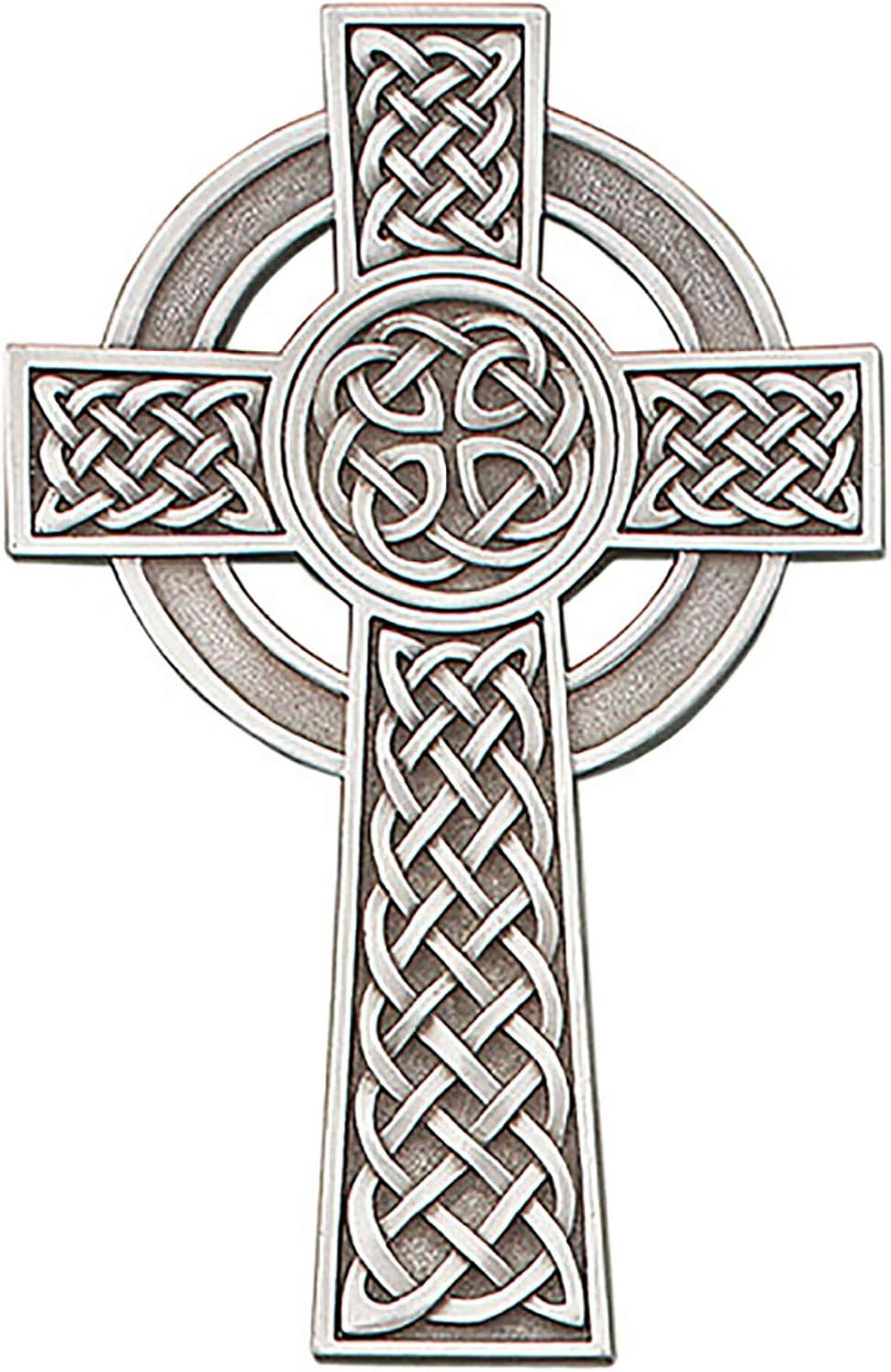 Christian Brands Pewter Knotted Celtic Wall Cross 8 Inch
