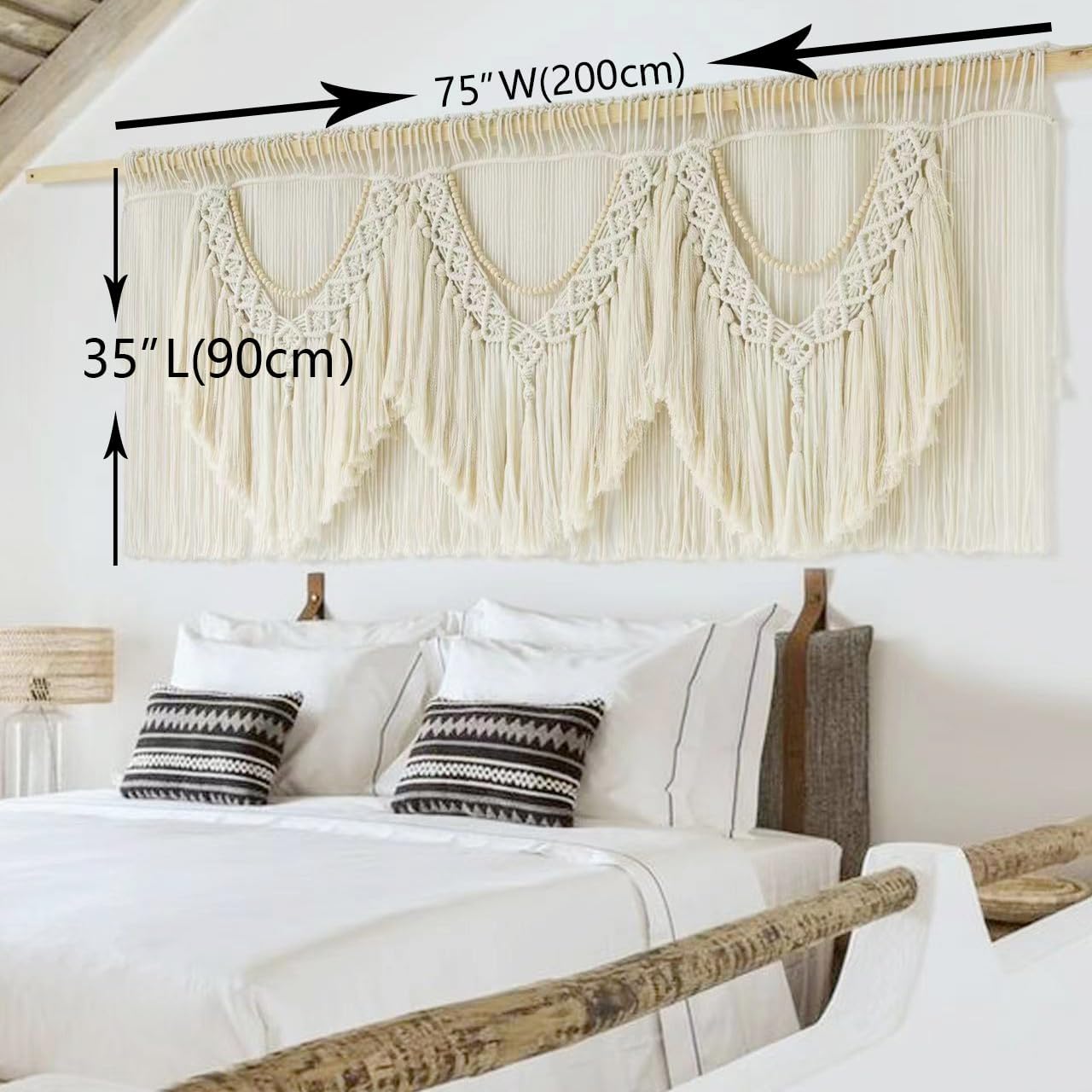 IOWER Extra Large Macrame Wall Hanging