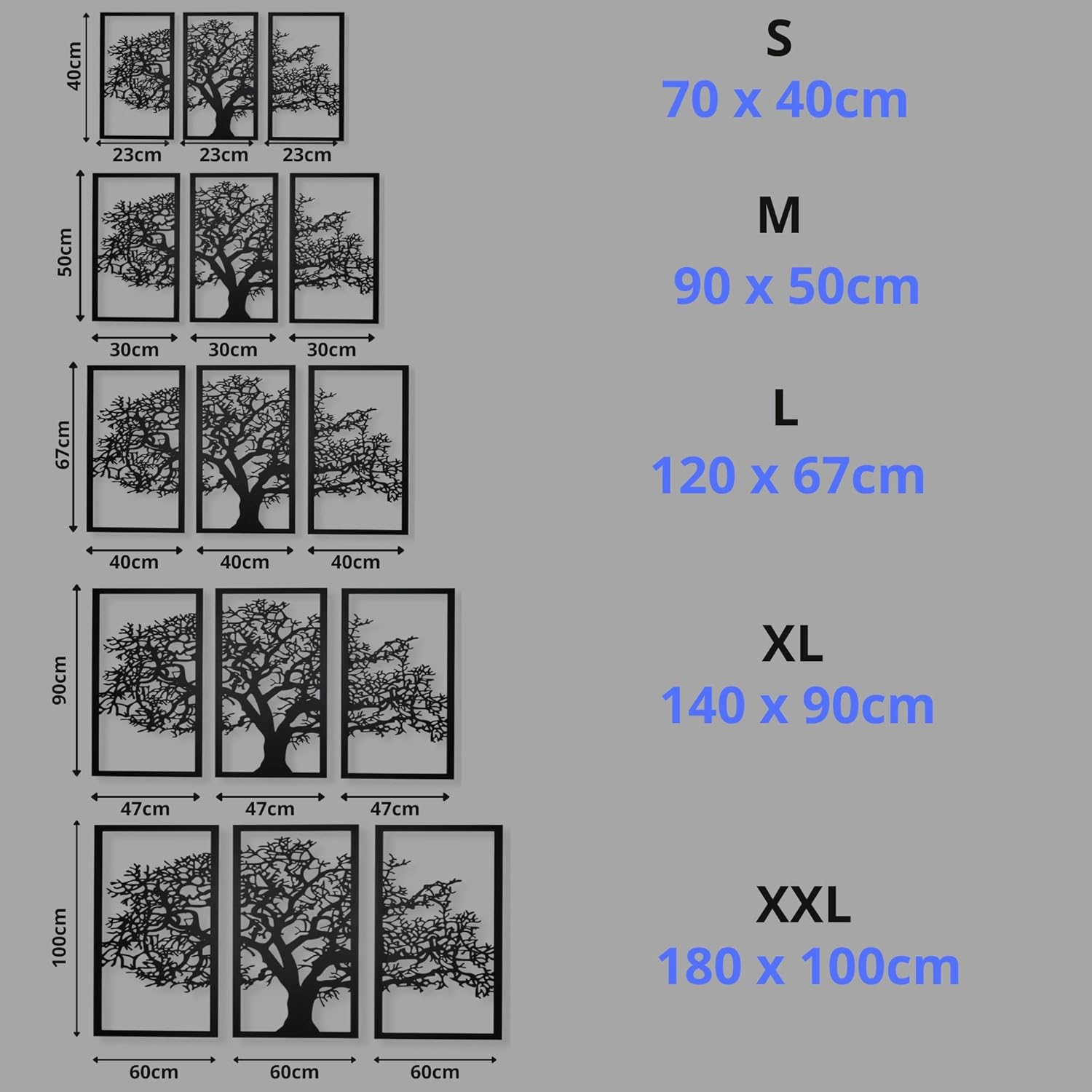 Vailla 3D Wood Wall Art Tree of Life Decor