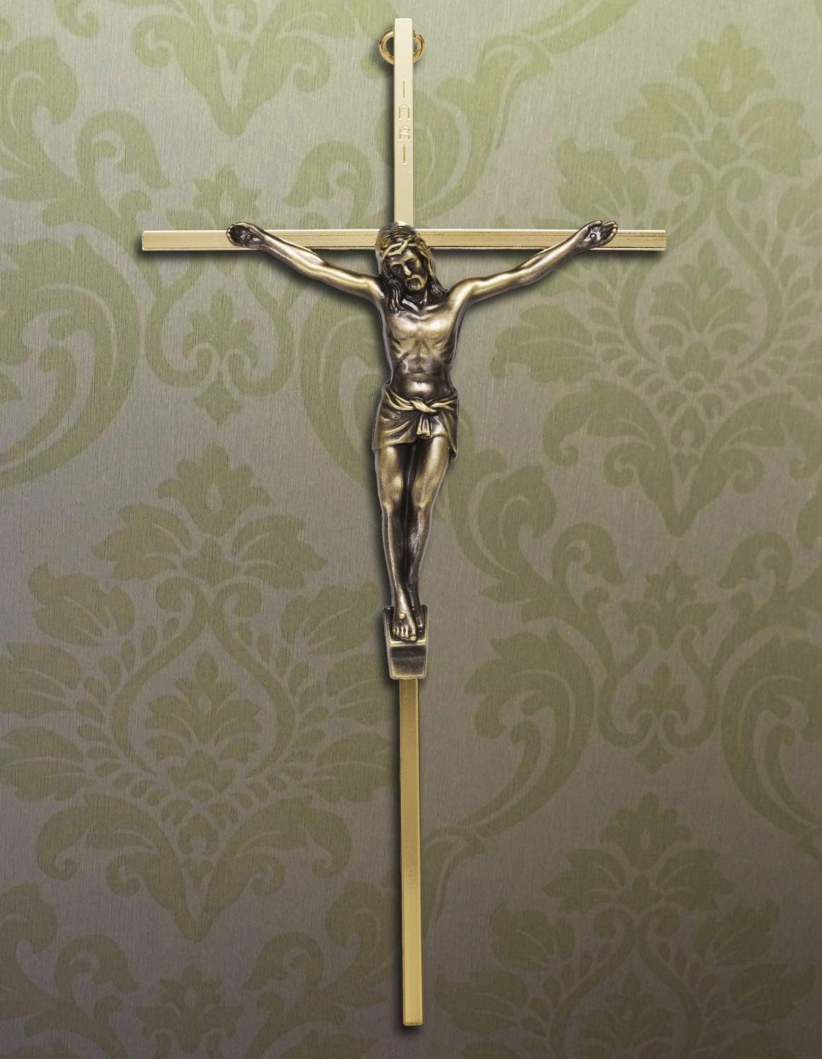 ACHIBANG 10 Inch Gold Crucifix Wall Cross