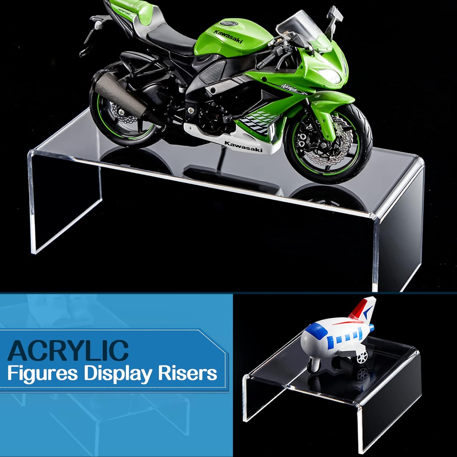 8 Sets Acrylic Display Risers for Cakes and Decorations